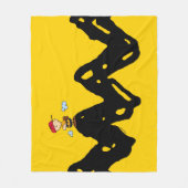 Couverture Polaire cacahuètes | Charlie Baseball Brown (Devant)