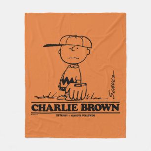 Couverture Polaire cacahuètes   Charlie Brown Jouer à la balle