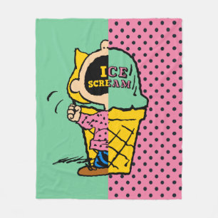 Couverture Polaire cacahuètes Crème de glace Sally demi et demi