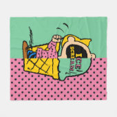 Couverture Polaire cacahuètes | Crème de glace Sally demi et demi (Devant (Horizontal))