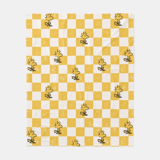 Couverture Polaire cacahuètes | Drapeau À damiers bois (Devant)