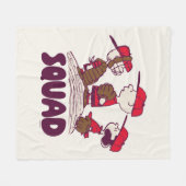 Couverture Polaire cacahuètes | Équipe de baseball (Devant (Horizontal))