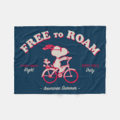 Couverture Polaire cacahuètes | Été Américain Libre À Roam (Devant (Horizontal))