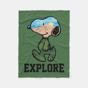 Couverture Polaire cacahuètes   Grande neige extérieure