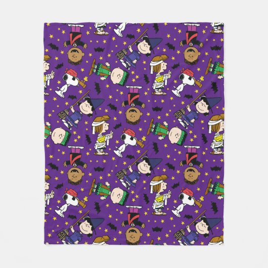 Couverture Polaire cacahuètes | Happy Halloween Motif (Devant)