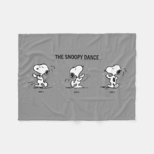 Couverture Polaire cacahuètes La Danse Snoopy