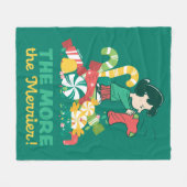 Couverture Polaire cacahuètes | Lucy et plus le Merrier (Devant (Horizontal))