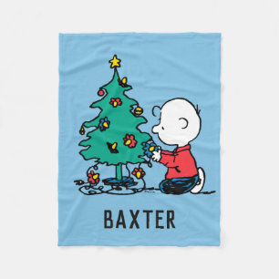 Couverture Polaire cacahuètes Lumières de Noël Brown Charlie