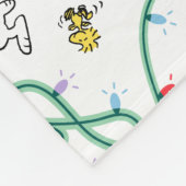 Couverture Polaire cacahuètes | Motif d'amour de Noël brillant et bri (Coin)