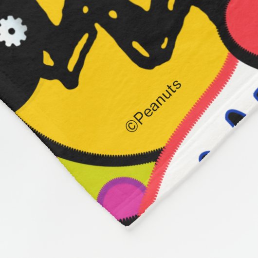 Couverture Polaire cacahuètes | Motif de patchs Mixtape (Coin)