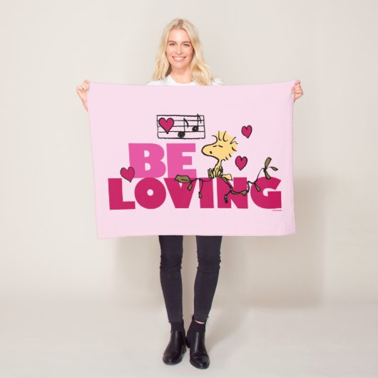 Couverture Polaire cacahuètes | Saint Valentin | Bois (En situation)