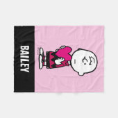 Couverture Polaire cacahuètes | Saint Valentin | Charlie Brown (Devant (Horizontal))