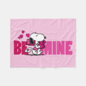 Couverture Polaire cacahuètes | Saint Valentin | Snoopy Be Mine (Devant (Horizontal))