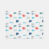 Couverture Polaire cacahuètes | Ski d'hiver Motif des pistes (Devant (Horizontal))