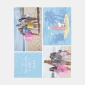 Couverture Polaire cacahuètes | Snoopy Beach | Ajouter Votre Nom Et P (Devant)