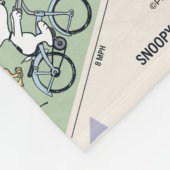 Couverture Polaire cacahuètes | Snoopy Bike Ride Stats (Coin)