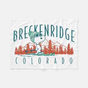 Couverture Polaire cacahuètes Snoopy Breckenridge Colorado