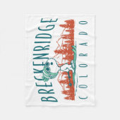 Couverture Polaire cacahuètes | Snoopy Breckenridge Colorado (Devant)