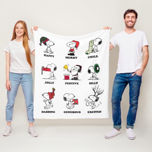 Couverture Polaire cacahuètes | Snoopy Christmas Holiday Moods (En situation)