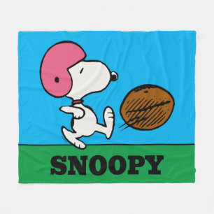 Couverture Polaire cacahuètes Snoopy Football Kicker