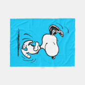 Couverture Polaire cacahuètes | Snoopy Happy Dance (Devant (Horizontal))