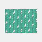 Couverture Polaire cacahuètes | Snoopy Ho Ho Ho Noël Motif (Devant (Horizontal))