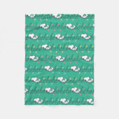 Couverture Polaire cacahuètes | Snoopy Ho Ho Ho Noël Motif (Devant)