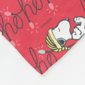 Couverture Polaire cacahuètes | Snoopy Holiday Ho Ho Ho Holiday (Coin)