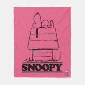 Couverture Polaire cacahuètes | Snoopy Le Secret À La Vie (Devant)