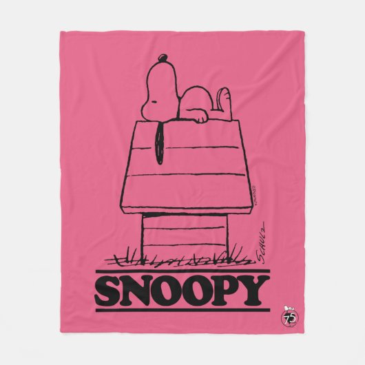 Couverture Polaire cacahuètes | Snoopy Le Secret À La Vie (Devant)