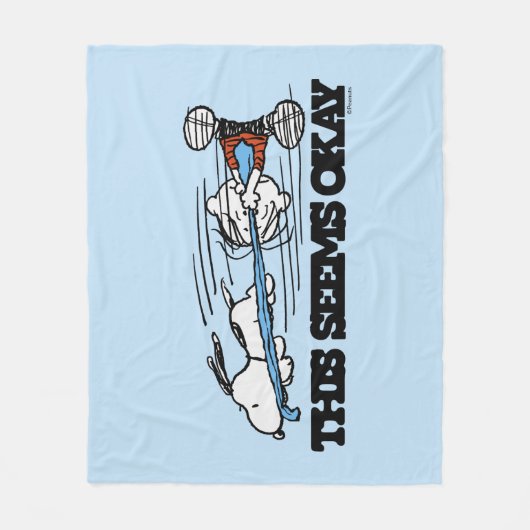 Couverture Polaire cacahuètes | Snoopy & Linus (Devant)