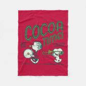 Couverture Polaire cacahuètes | Snoopy & Linus Cocoa Time (Devant)