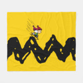 Couverture Polaire cacahuètes | Snoopy & Linus Sled Ride (Devant (Horizontal))