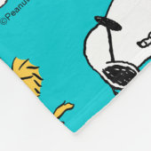 Couverture Polaire cacahuètes | Snoopy & Lunettes de soleil Motif (Coin)