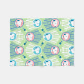 Couverture Polaire cacahuètes | Snoopy Mint Green Deco Dreams (Devant (Horizontal))