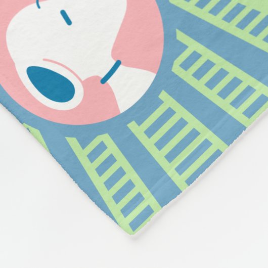 Couverture Polaire cacahuètes | Snoopy Mint Green Deco Dreams (Coin)