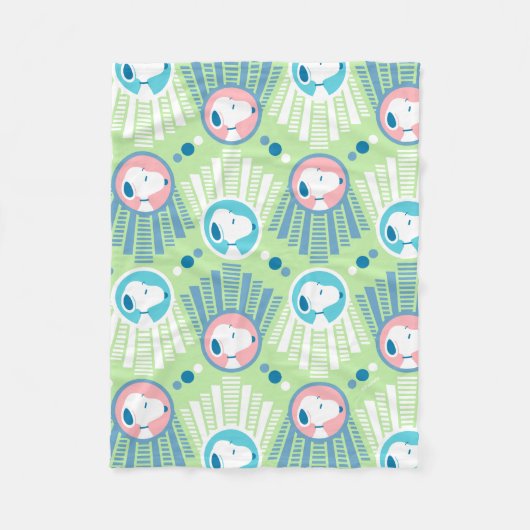 Couverture Polaire cacahuètes | Snoopy Mint Green Deco Dreams (Devant)