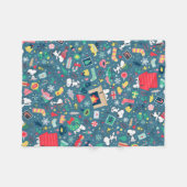 Couverture Polaire cacahuètes | Snoopy Motif de vacances (Devant (Horizontal))