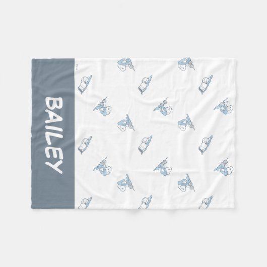 Couverture Polaire cacahuètes | Snoopy Nap Time Motif (Devant (Horizontal))