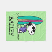 Couverture Polaire cacahuètes | Snoopy Ocean High Tide (Devant (Horizontal))