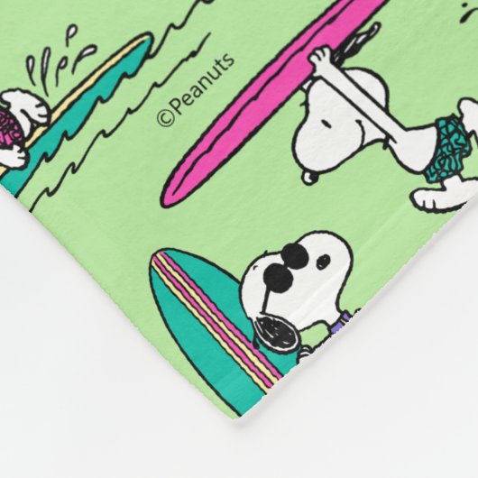 Couverture Polaire cacahuètes | Snoopy Ocean High Tide Motif (Coin)