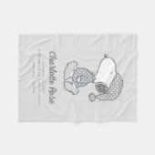 Couverture Polaire cacahuètes | Snoopy Polka Dot Pajamas Baby (Devant (Horizontal))