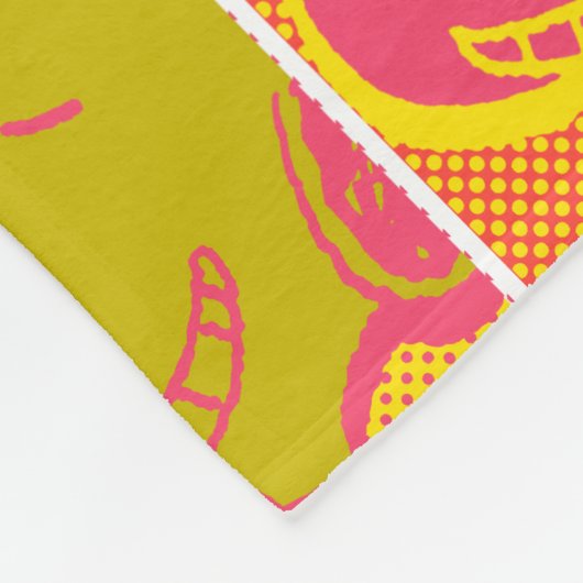Couverture Polaire cacahuètes | Snoopy Pop Art Motif (Coin)