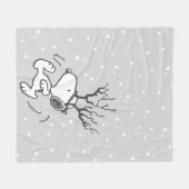 Couverture Polaire cacahuètes | Snoopy Reindeer (Devant (Horizontal))