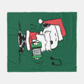 Couverture Polaire cacahuètes | Snoopy Santa Claus Accordian (Devant (Horizontal))