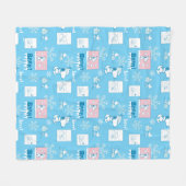 Couverture Polaire cacahuètes | Snoopy Snow Day Motif (Devant (Horizontal))