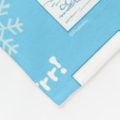 Couverture Polaire cacahuètes | Snoopy Snow Day Motif (Coin)