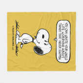 Couverture Polaire cacahuètes | Snoopy Vous ne pouvez pas regarder to (Devant (Horizontal))