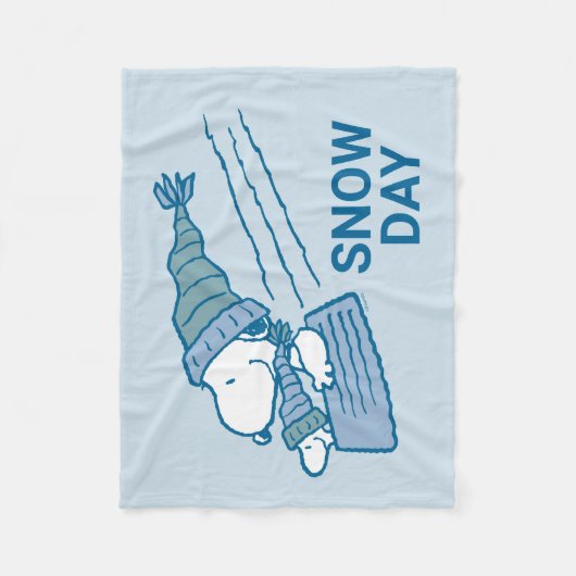 Couverture Polaire cacahuètes | Snoopy & Woodstock (Devant)