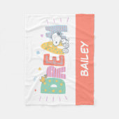 Couverture Polaire cacahuètes | Snoopy & Woodstock Dream (Devant)